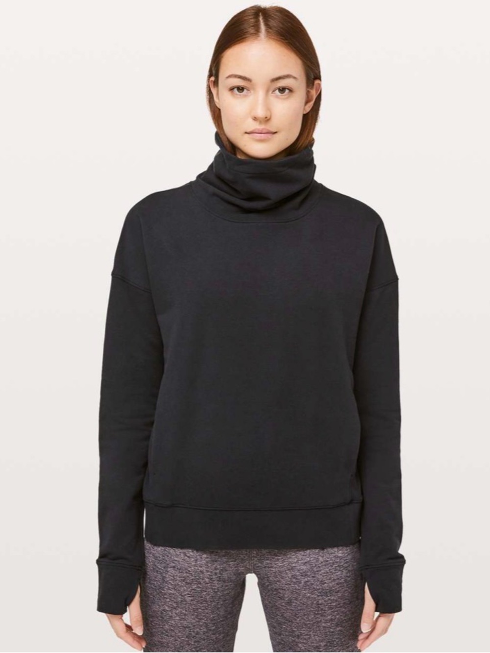 LULULEMON Go Forward Pullover Black Mockneck